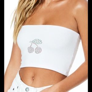 Emma and Sam Cherry Tube Top